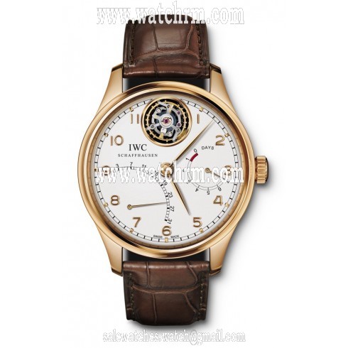 IWC Portuguese Silver Dial 18K Rose Gold Automatic Men's Watch 5044-02
