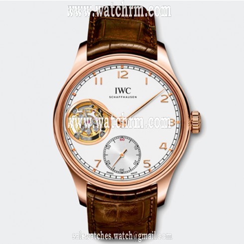 IWC Portuguese Tourbillon Hand-Wound Rose Gold Men's Watch IW546302