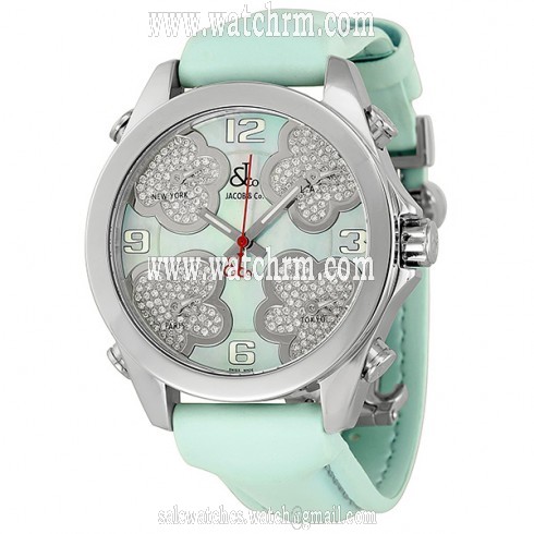 Jacob and Company Five Time Zone Diamond Accented Dial Unisex Watch JCMATH14