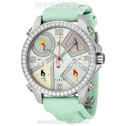 Jacob and Company Five Time Zones Diamond Blue Mother of Pearl Dial  Unisex Watch JCM23DA