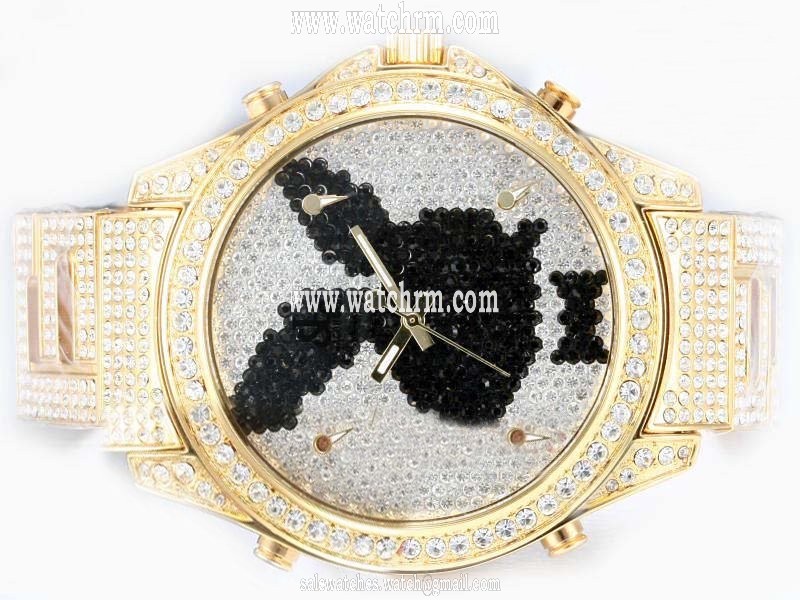 Jacob Co Licensed Products JC - MPLAYB Quartz Round White Dial Watch