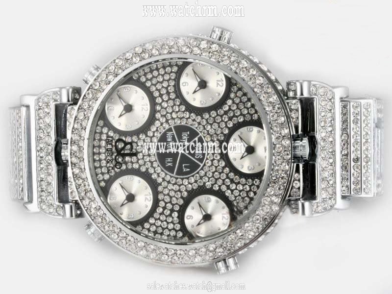 Jacob Co Pocket Watch JC - G3RDC Mens Round Stainless Steel Case Watch