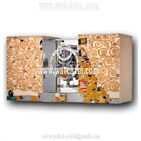Jaeger LeCoultre Atmos Marqueterie Lattente Clock Q5543307