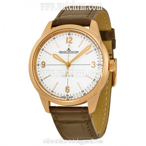 Jaeger LeCoultre Geophysic White Dial 18kt Rose Gold Men's Watch Q8002520