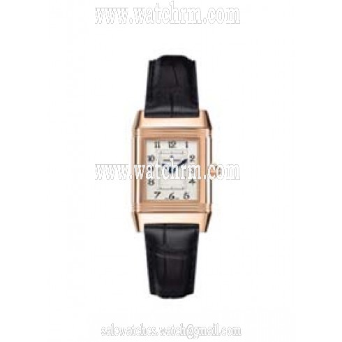 Jaeger LeCoultre Grande Reverso Silver Dial 18kt Pink Gold Men's Watch Q3802520