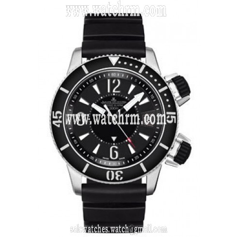 Jaeger LeCoultre Master Compressor Black Dial Titanium Black Rubber Men's Watch Q183T670