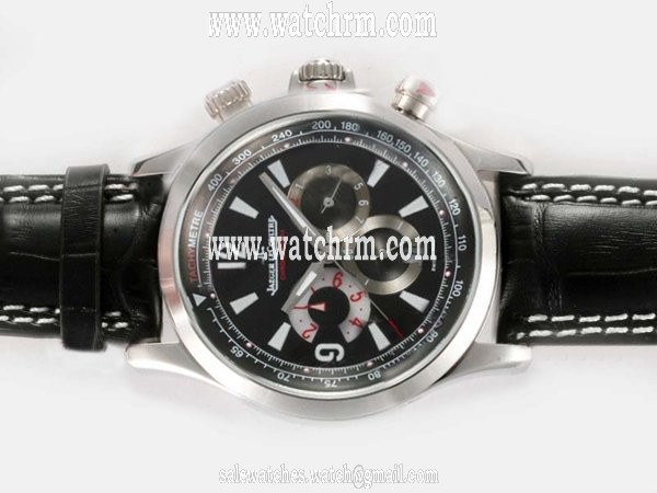 Jaeger-Lecoultre Master Compressor Chronograph 1758170 Round Black Dial Watch