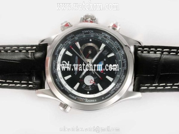 Jaeger-Lecoultre Master Compressor Diving Chronograph 186T770 Black Dial Round Automatic Watch