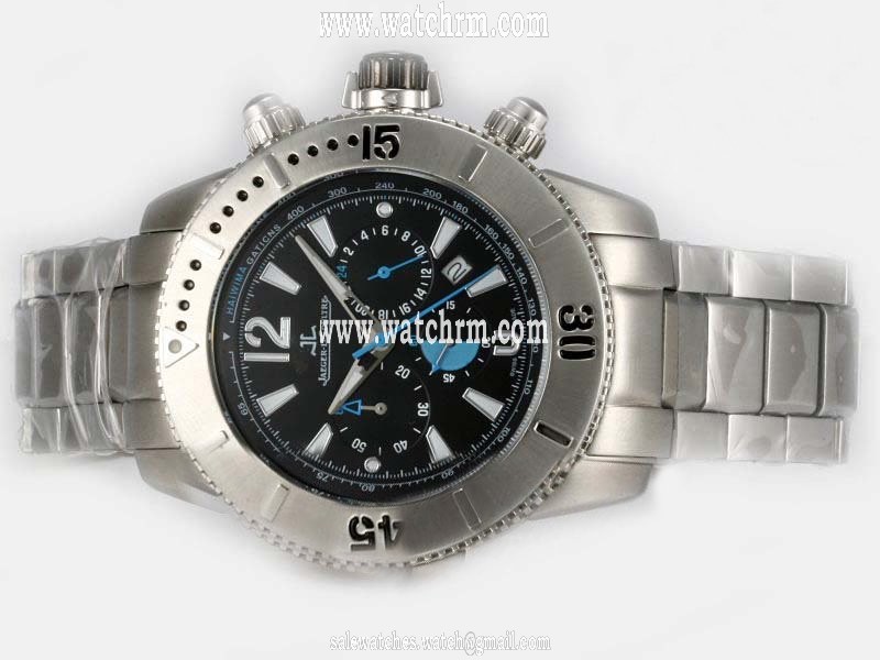 Jaeger-Lecoultre Master Compressor Diving Chronograph Lady 1888120 46mm Black Dial Watch