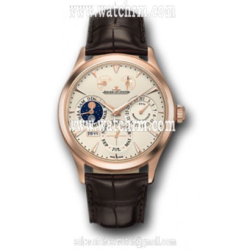Jaeger LeCoultre Master Control Beige Dial 18K Pink Gold Automatic Men's Watch Q1612520