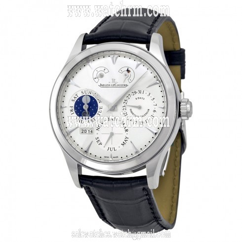 Jaeger LeCoultre Master Eight Days Perpetual Calendar Stainless Steel Men's Watch Q1618420
