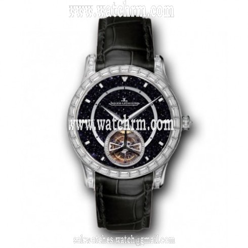 Jaeger LeCoultre Master Grand Tourbillon Gem-Set Aventurine Dial Men's Watch Q1663406
