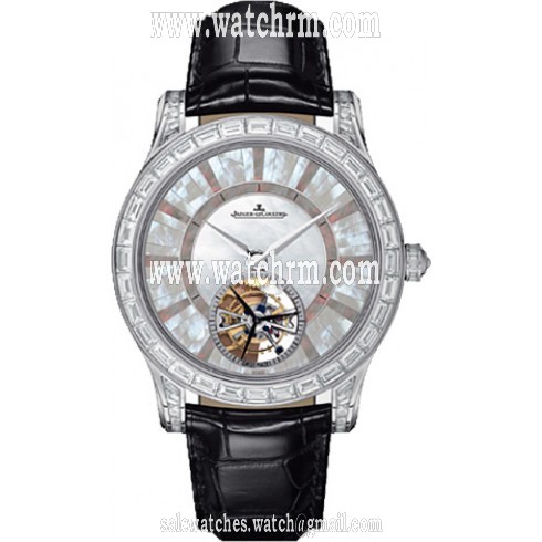 Jaeger LeCoultre Master Grand Tourbillon Silver Moth of Pearl Dial Men's Watch Q1663417