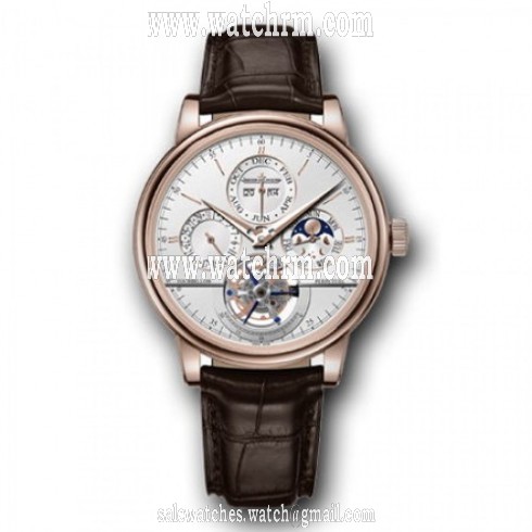 Jaeger LeCoultre Master Grande Tradition Tourbillion Quantieme Silver Dial Men's Watch Q5042520