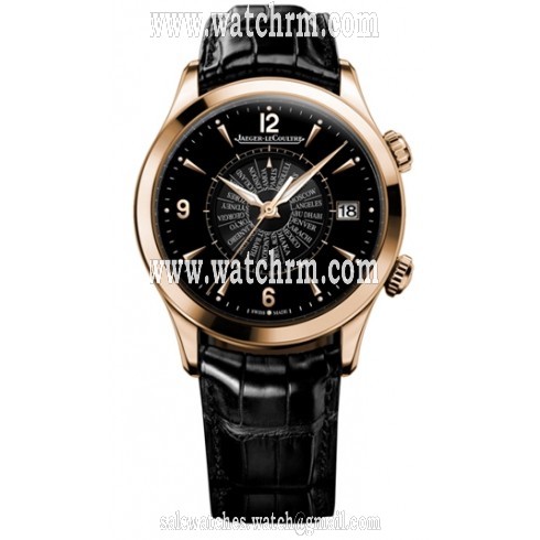 Jaeger LeCoultre Master Memovax World Time Rose Gold Men's Watch Q1412471