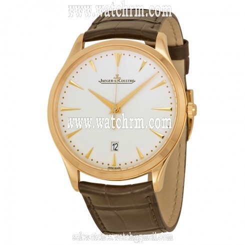 Jaeger LeCoultre Master Ultra Thin Beige Dial Pink Gold Men's Watch Q1282510