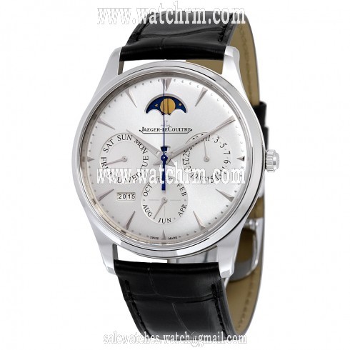 Jaeger LeCoultre Master Ultra Thin Perpetual Silver Dial Men's Watch Q130842J