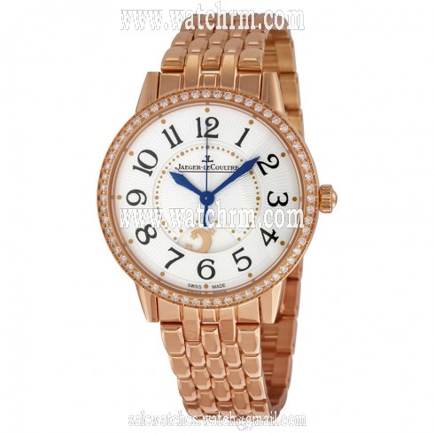 Jaeger LeCoultre Rendez-Vous Silver Dial 18kt Rose Gold Ladies Watch Q3442120