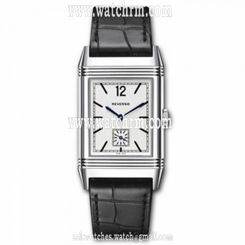 Jaeger LeCoultre Reverso 1931 Silver Dial Black Leather Men's Watch Q2783520