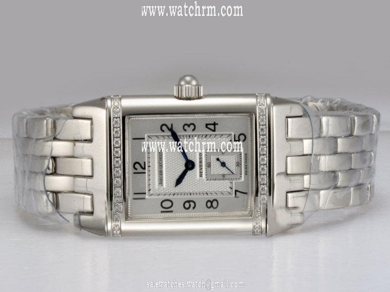 Jaeger-Lecoultre Reverso 976 STAiNlESS Steel White Dial Quartz 26x43mm Watch