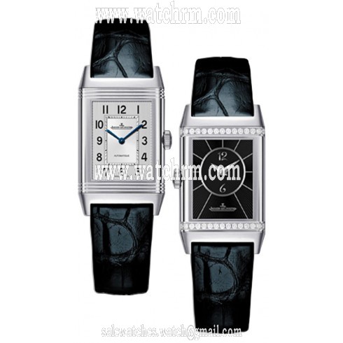 Jaeger LeCoultre Reverso Classic Small Duetto Alligator Leather Ladies Watch Q2668430