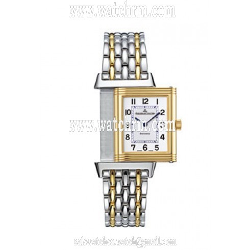 Jaeger LeCoultre Reverso Classic White Dial 18kt Yellow Gold and Stainless Steel Ladies Watch Q2505110