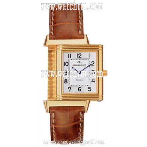Jaeger LeCoultre Reverso Classique White Dial Brown Leather Men's Watch Q2511410