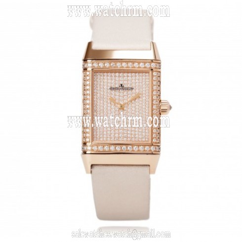 Jaeger LeCoultre Reverso Duetto Classique Diamond Pave Dial Ladies Watch Q2562407
