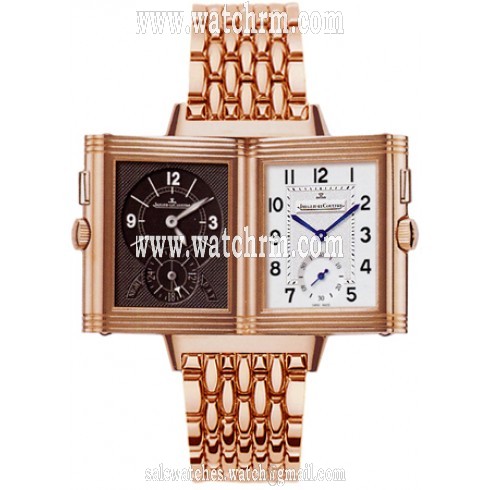 Jaeger LeCoultre Reverso Duo 18kt Rose Gold Men's Watch Q2712110