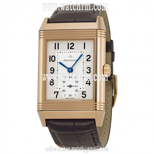 Jaeger LeCoultre Reverso Grande Classique 976 Silver Dial Brown Leather Men's Watch Q3732520