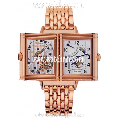 Jaeger LeCoultre Reverso Grande Sun Moon 18kt Rose Gold Men's Watch 275.21.20