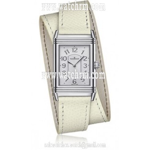Jaeger LeCoultre Reverso Joaillerie Grande Reverso Ultra Thin Duetto Duo Silver Dial Automatic Ladies Watch Q330842J