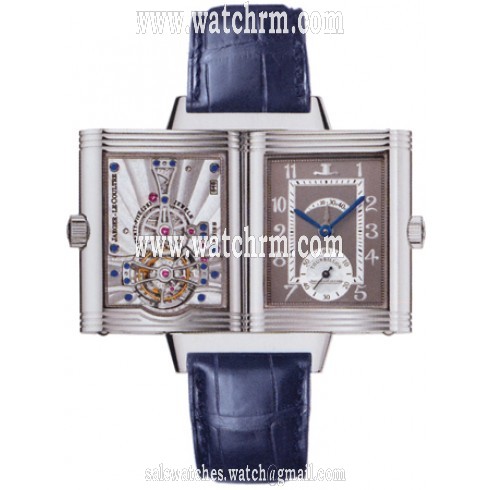 Jaeger LeCoultre Reverso Platinum Number One & Two Men's Watch 217.64.40