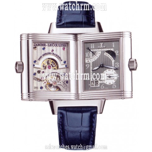 Jaeger LeCoultre Reverso Septantieme Platinum Men's Watch 300.64.20