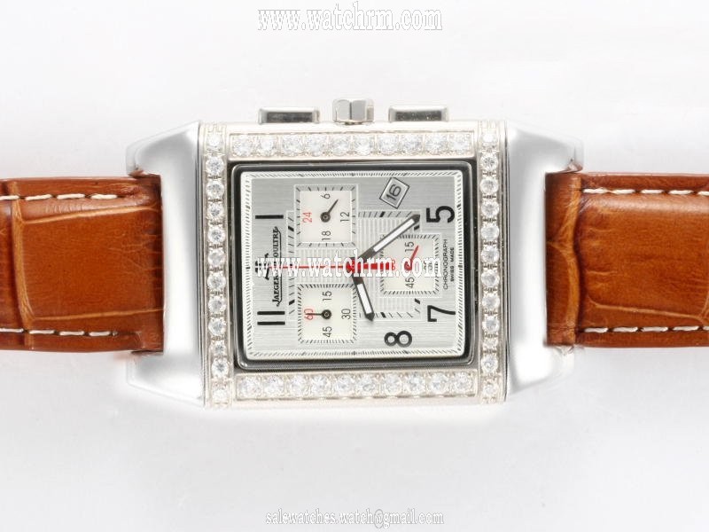 Jaeger-Lecoultre Reverso Squadra Chronograph GMT 7018620 26x43mm Quartz Mens Watch