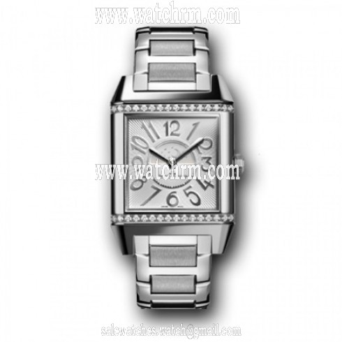 Jaeger LeCoultre Reverso Squadra Silvered Guilloche Dial Ladies Watch Q7058130