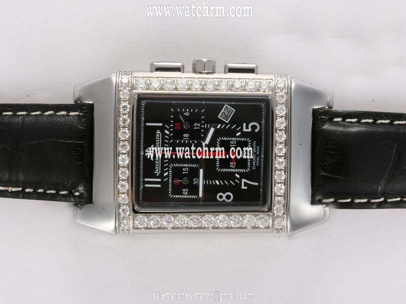 Jaeger-Lecoultre Reverso Squadra World Chronograph 702T670 Rectangle Mens Watch