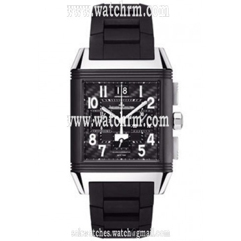 Jaeger LeCoultre Reverso Squadra World Chronograph Black Dial Titanium Ceramic Rubber Men's Watch Q702J67P