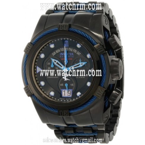 Jason Taylor for Invicta Bolt Chronograph Black Dial Black PVD Men's Watch 12951