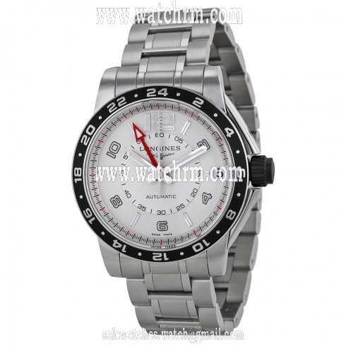 Longines Admiral GMT Silver Dial Stainless Steel Men's Watch L36684766