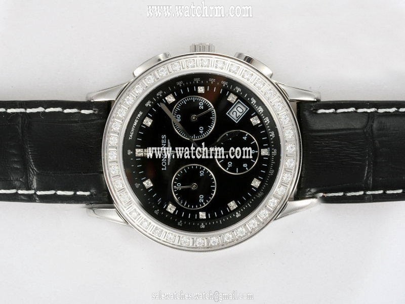 Longines Clous de Paris L2.704.4.16.3 Quartz Chronograph Mens 38mm Watch