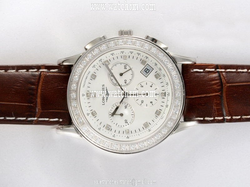 Longines Clous de Paris L2.704.4.16.3 Round Stainless Steel Case Mens Watch