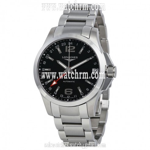 Longines Conquest Automatic Black Dial Stainless Steel Men's Watch L3.687.4.56.6