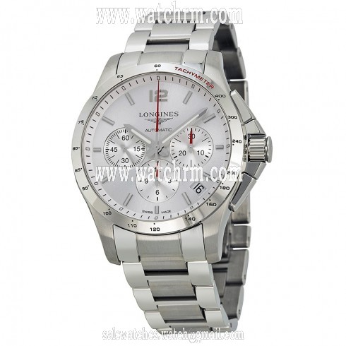 Longines Conquest Automatic Chronograph Silver Dial Stainless Steel Men's Watch L36974766