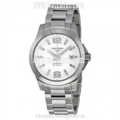 Longines Conquest Automatic White Diail Stainless Steel Men's Watch L3.676.4.16.6