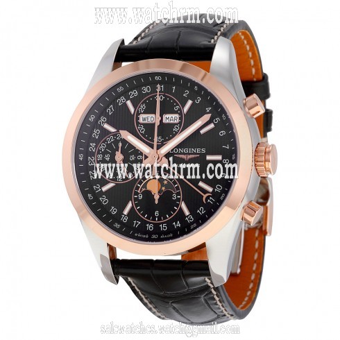 Longines Conquest Black Dial Chronograph Automatic Men's Watch L27985523