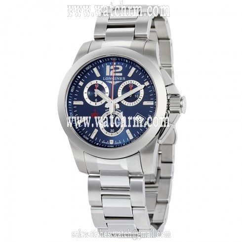 Longines Conquest Chrono Blue Dial Stainless Steel Men's Watch L3.700.4.96.6