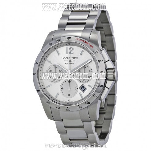Longines Conquest Chronograph Silver Dial Stainless Steel Men's Watch L27434766