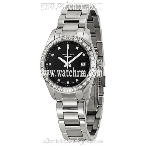 Longines Conquest Classic Black Dial Stainless Steel Ladies Watch L22850576