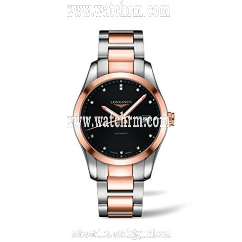 Longines Conquest Classic Black Diamond Dial Automatic Men's Watch L2.785.5.58.7